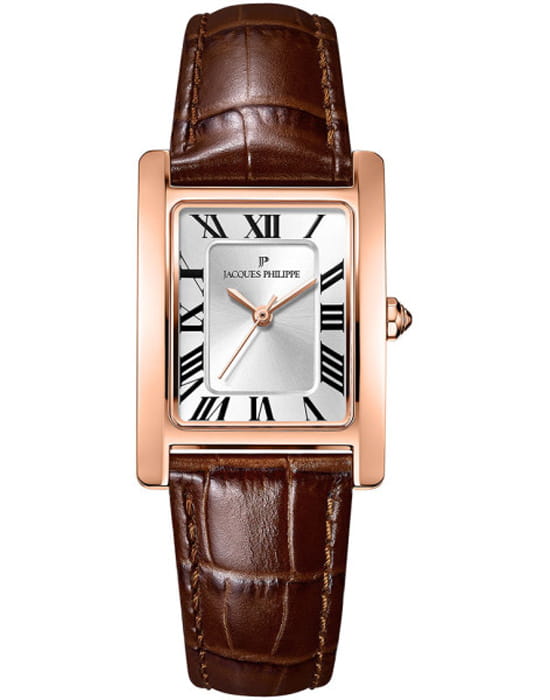 Jacques Philippe Jacques Philippe Hora JPQLS653123  JPQLS653123 кварцевые мужские часы белый циферблат, браслет кожаный — вид спереди